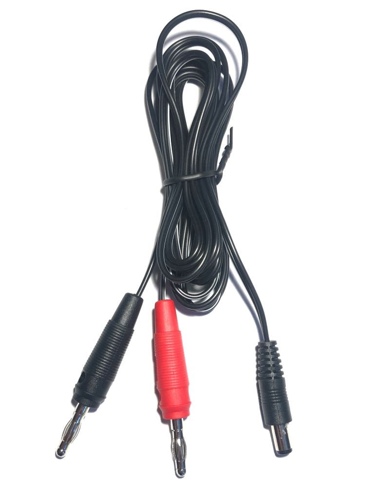 Banana Plug (4mm) to DC Male 5.5mm X 2.1mm, 2m