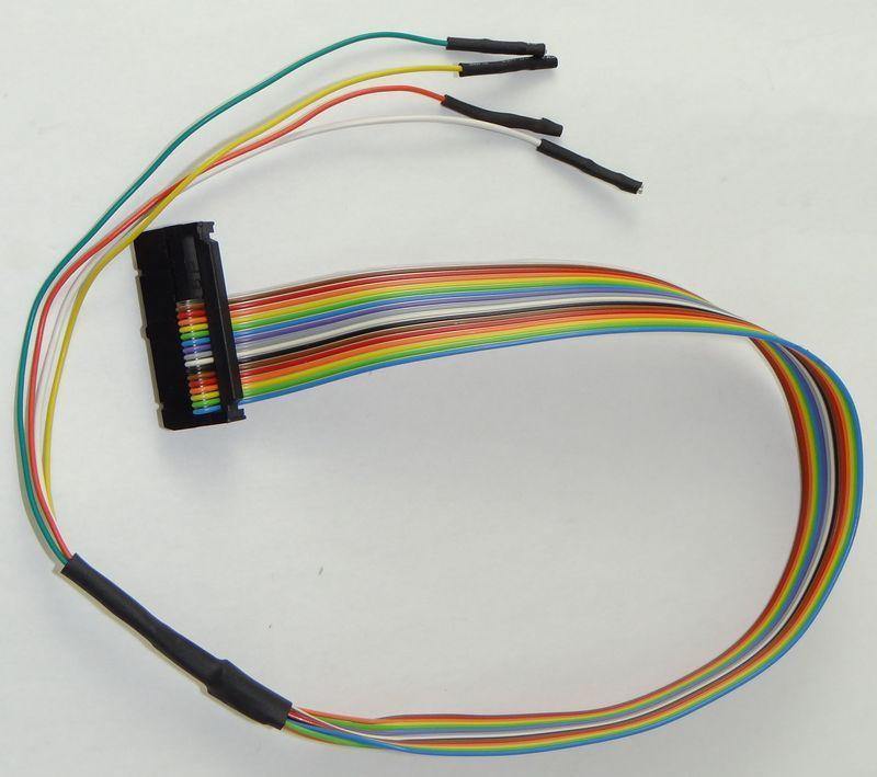 Spare - Coloured flat cable with pigtail wires for CAN & GPT IDC26-16 (BOSCH MED17)